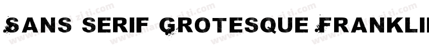 Sans serif Grotesque Franklin Gothi字体转换